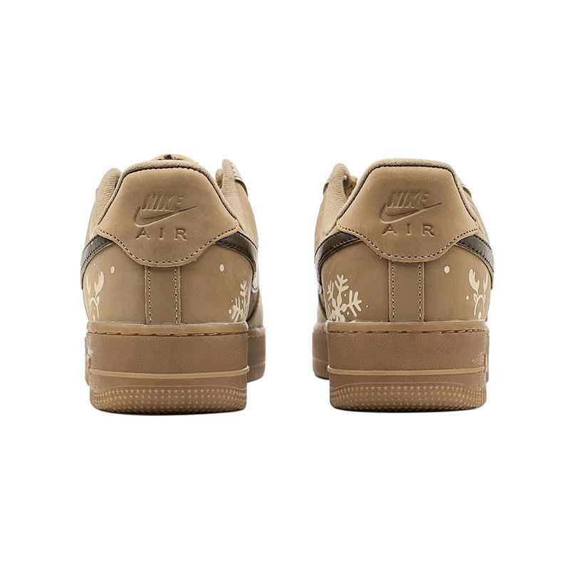 [Custom Christmas Wheat Air Force]  Air Force 1 Skateboarding Shoes Unisex