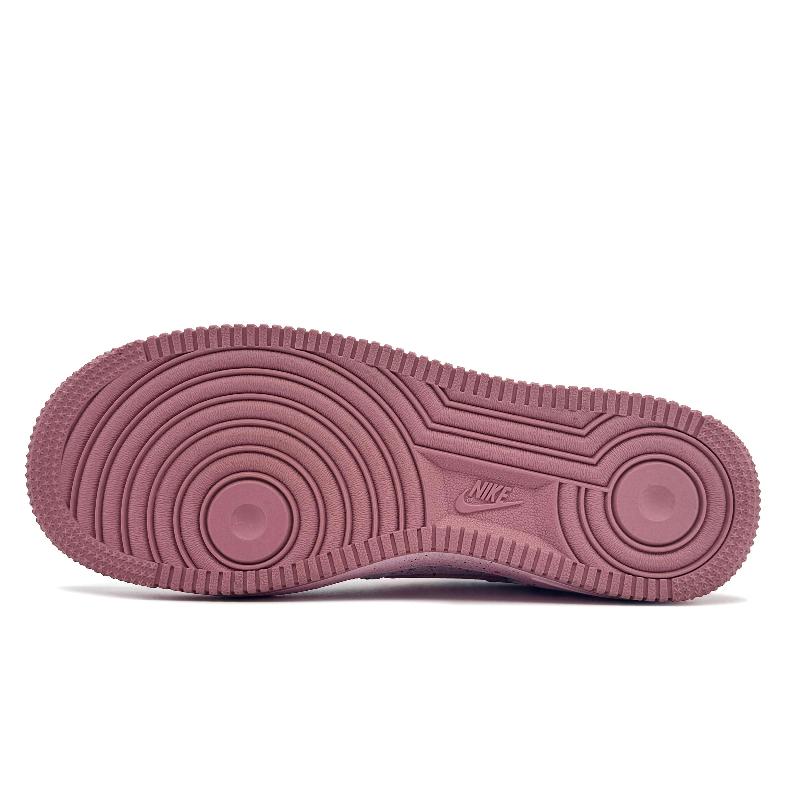 [Custom Pink and black peach]  Air Force 1 Skateboarding Shoes Women's Low-top White/pink/black