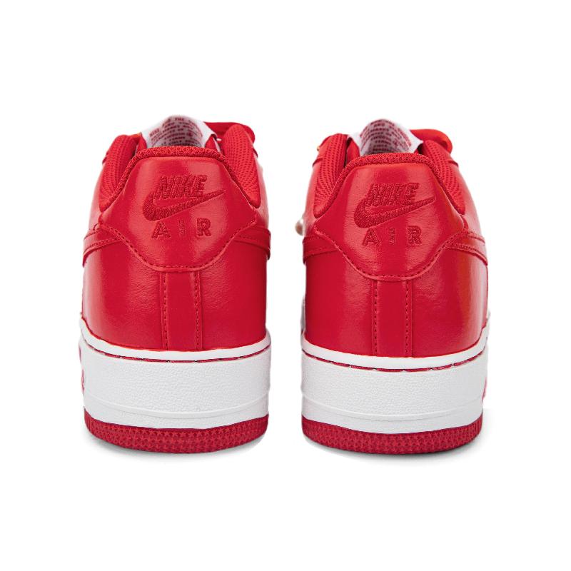 [Custom AF1 white and red wedding shoe men's pendant]  Air Force 1 Skateboarding Shoes Men