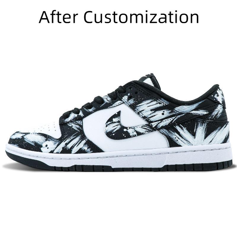[Custom Snow-capped mountain] Nike Dunk Skateboarding Shoes Women's