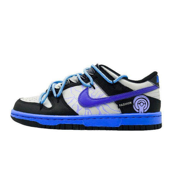 [Custom Urban Radio GS model]  Dunk Skateboarding Shoes Women's Low-top Black