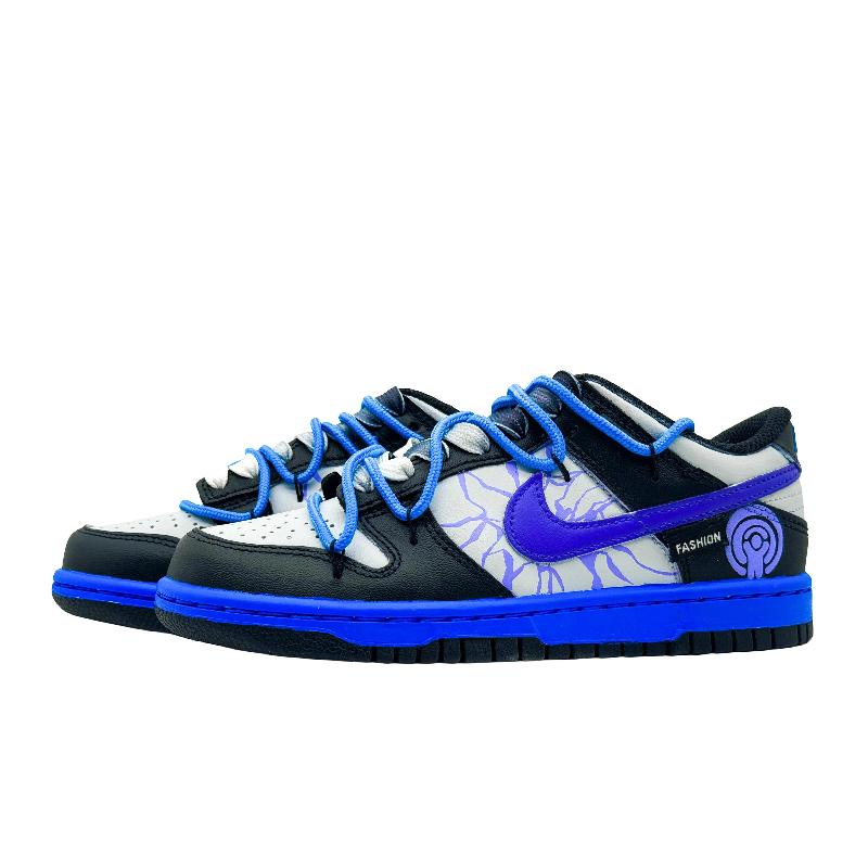 [Custom Urban Radio GS model]  Dunk Skateboarding Shoes Women's Low-top Black