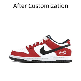 [Custom Only HE] Nike Dunk Skateboarding Shoes Women's Low-top White