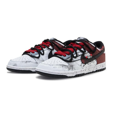 [Custom Vermilion Ink] Dunk Skateboarding Shoes Low-top