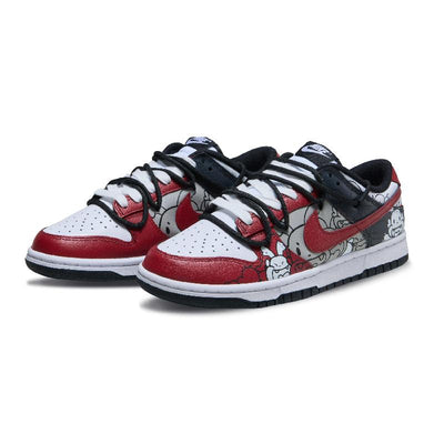 [Custom Female Qile Longlong]  Dunk Skateboarding Shoes Women's Low-top Black