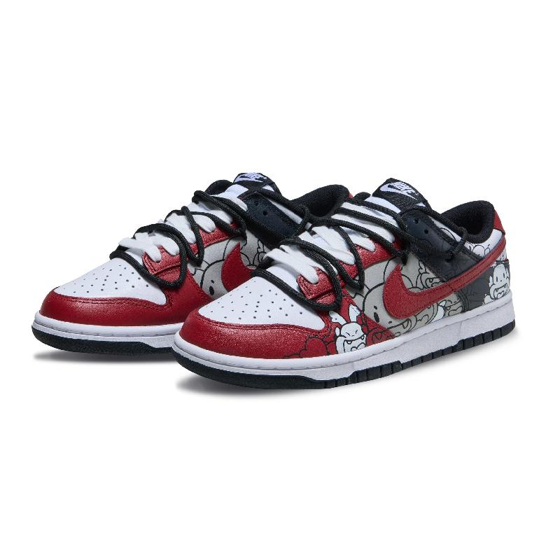 [Custom Female Qile Longlong]  Dunk Skateboarding Shoes Women's Low-top Black