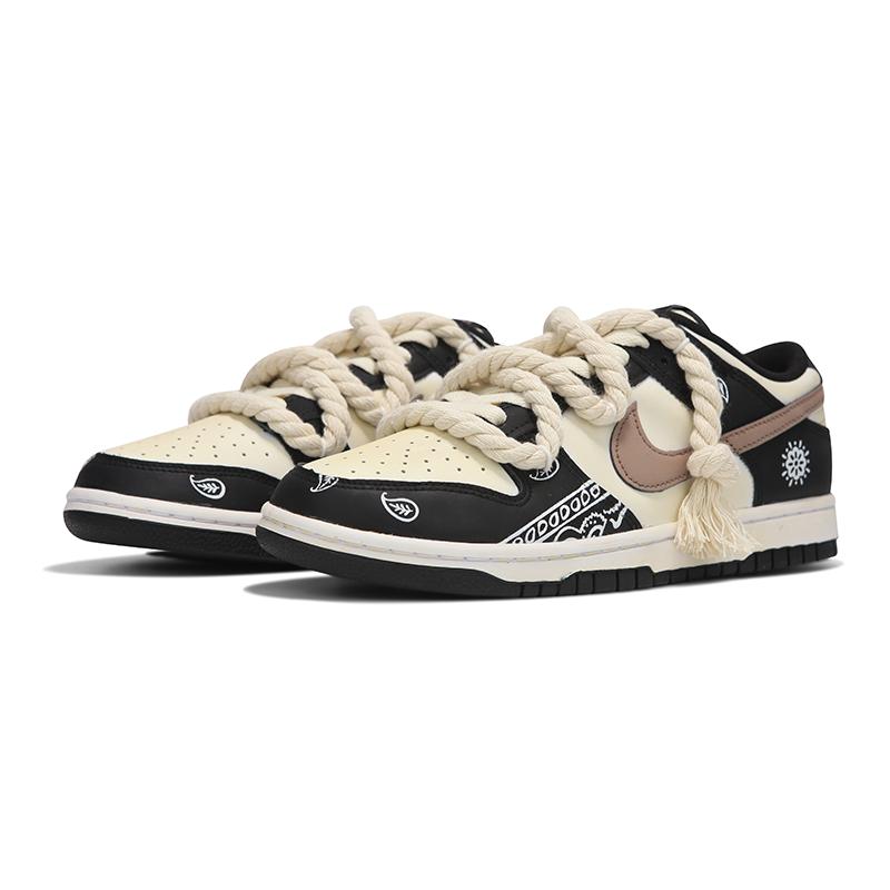 [Custom Female cashew flower panda] Nike Dunk Skateboarding Shoes Women's
