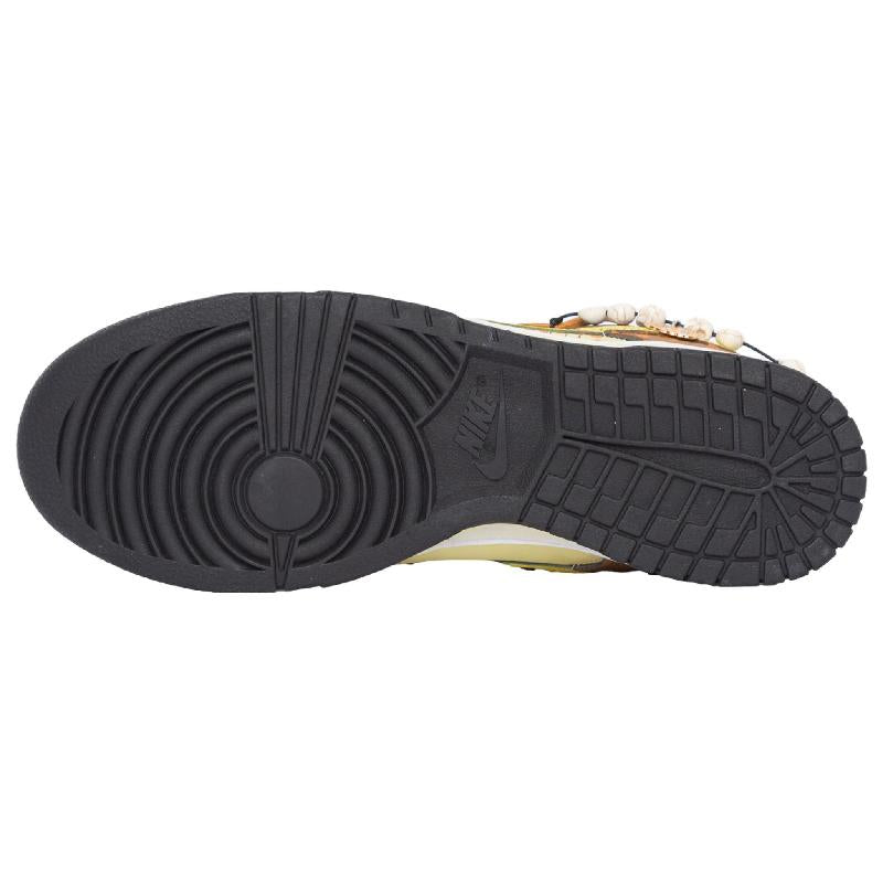 [Custom Halloween Pumpkin S-BOX]  Dunk Skateboarding Shoes Women's Low-top Brown/yellow