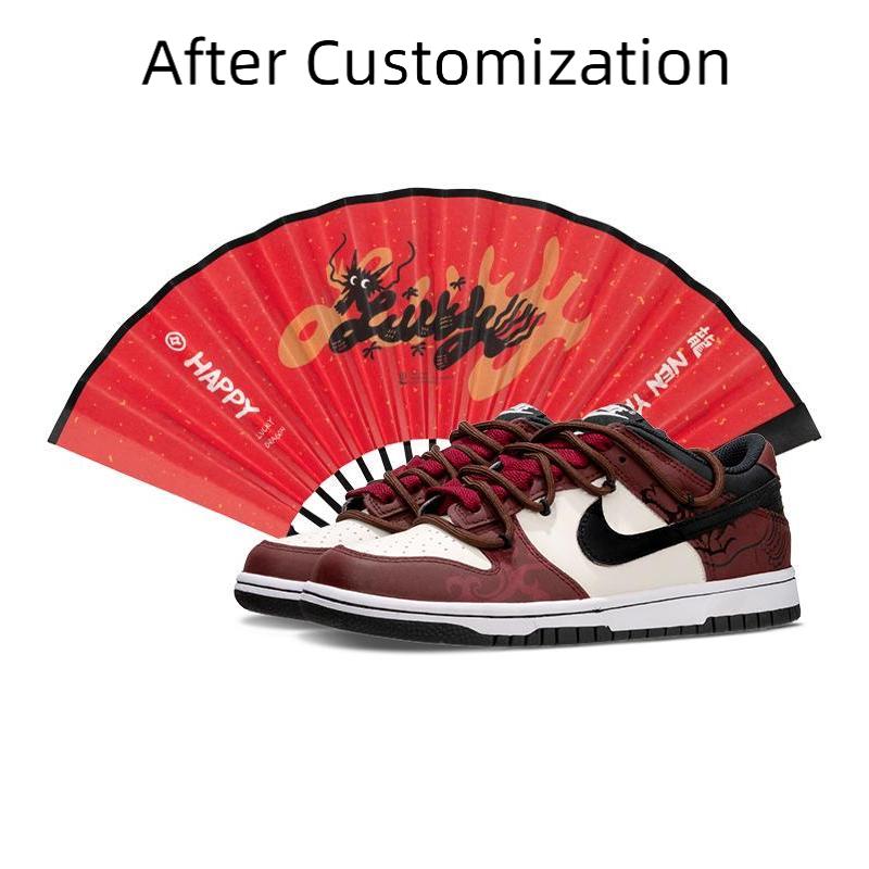 [Custom Flower-filled women's style] Nike Dunk Skateboarding Shoes Women's