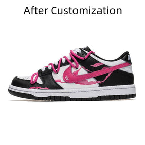 [Custom Team67 Women's Neuron Black Powder] Nike Dunk Skateboarding Shoes Women's