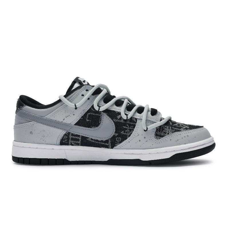 [Custom Mystery Totem]  Dunk Skateboarding Shoes Unisex Low-top Black