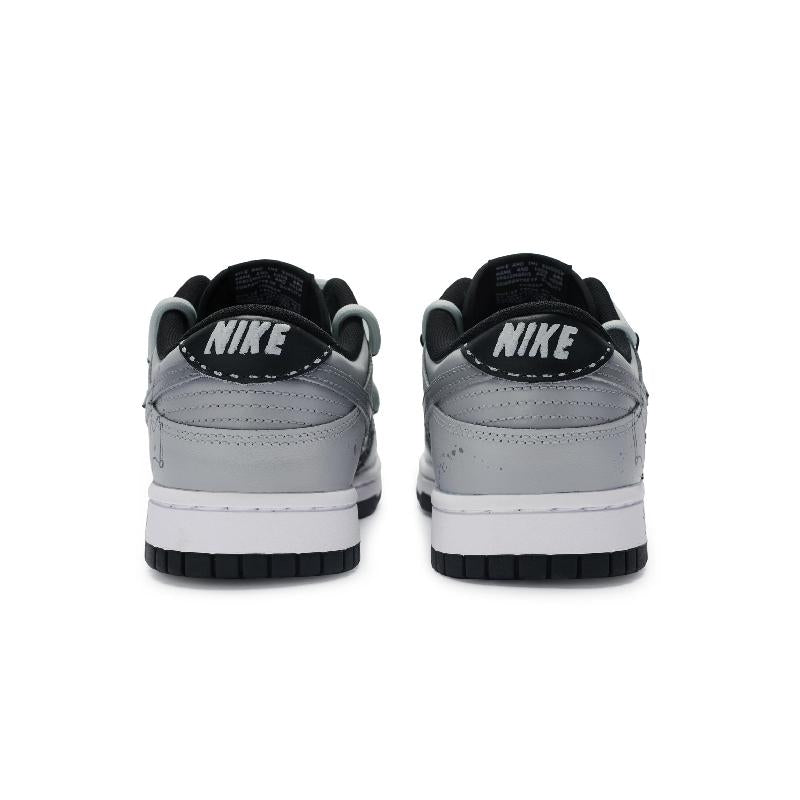 [Custom Mystery Totem]  Dunk Skateboarding Shoes Unisex Low-top Black