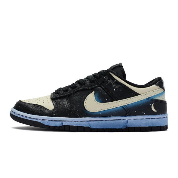 [Custom Desert Starry Sky Black, Yellow And Blue]  Dunk Skateboarding Shoes Unisex