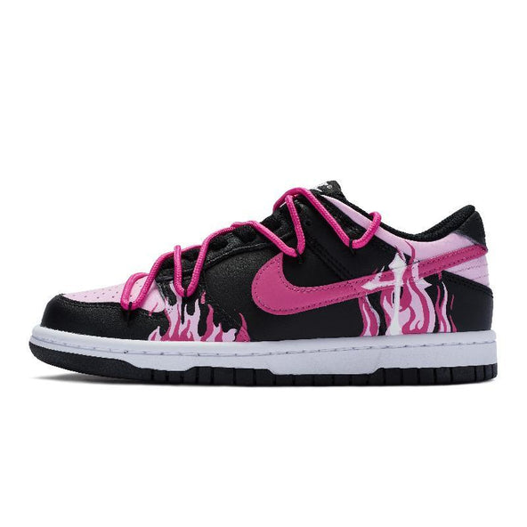 [Custom Female cyber sweetheart black fan]  Dunk Skateboarding Shoes Women's
