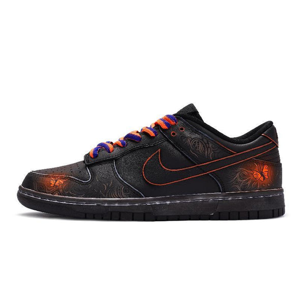[Custom golden spotted butterfly]  Dunk Skateboarding Shoes Unisex