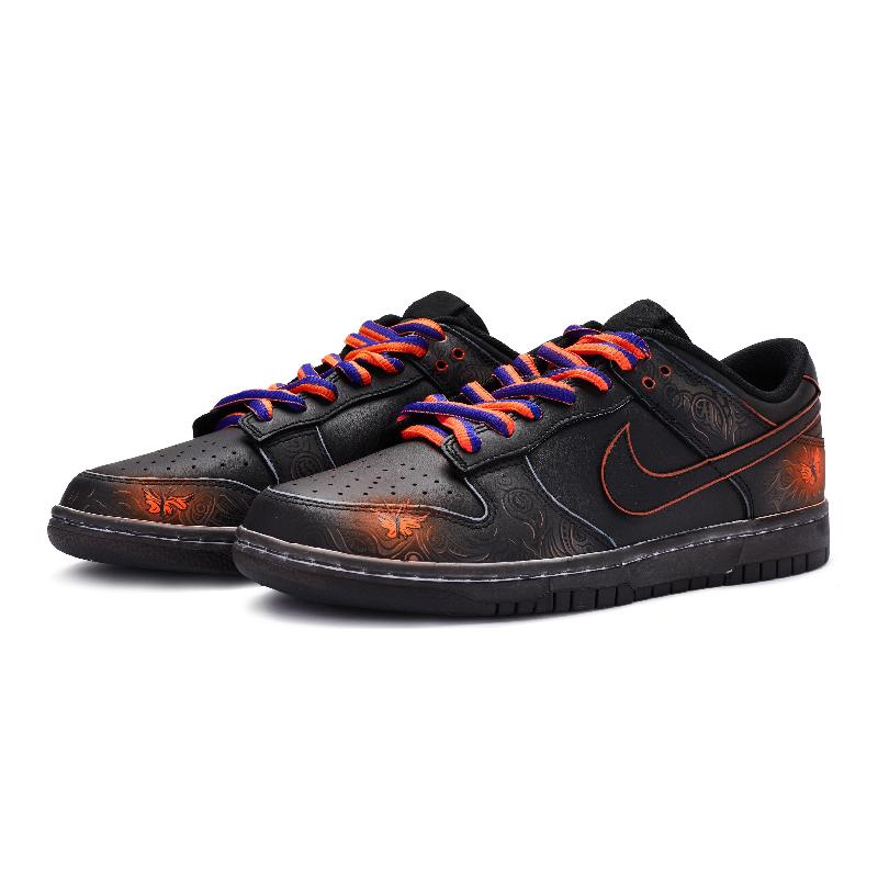 [Custom golden spotted butterfly]  Dunk Skateboarding Shoes Unisex