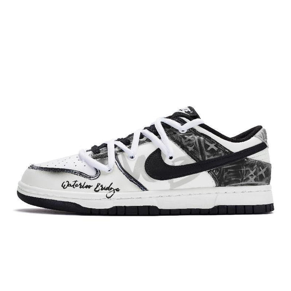 [Custom Waterloo Bridge]  Dunk Skateboarding Shoes Unisex