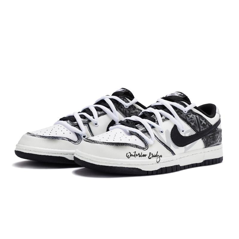 [Custom Waterloo Bridge]  Dunk Skateboarding Shoes Unisex