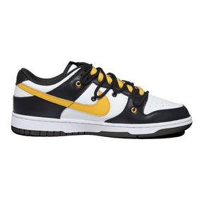 [Custom Yellow Lightning Girl S-BOX] Nike Dunk Skateboarding Shoes Women's Low-top Black/White/Yellow