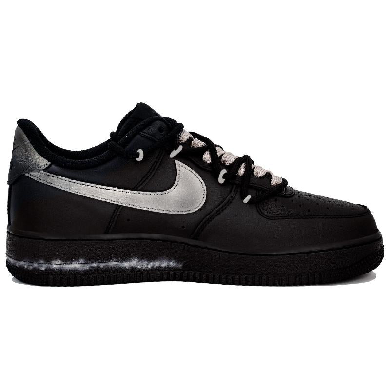 [Custom Revere the distance]  Air Force 1 Skateboarding Shoes Unisex Low-top Black