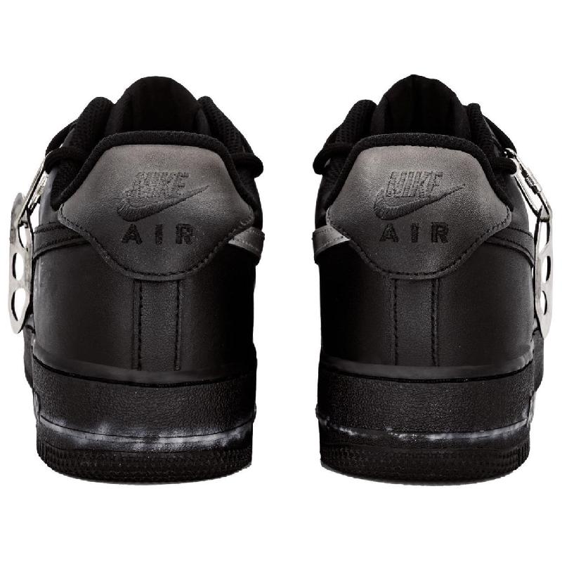[Custom Revere the distance]  Air Force 1 Skateboarding Shoes Unisex Low-top Black