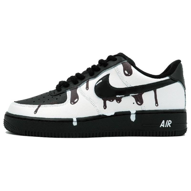 [Custom Ink-soluble]  Air Force 1 Skateboarding Shoes Unisex Low-top White