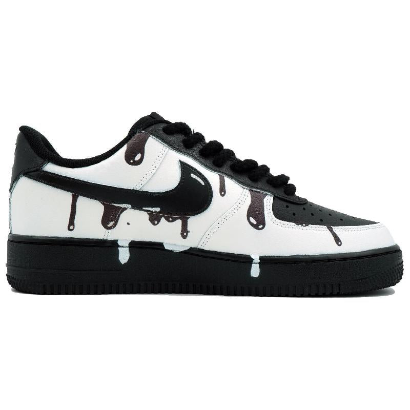 [Custom Ink-soluble]  Air Force 1 Skateboarding Shoes Unisex Low-top White