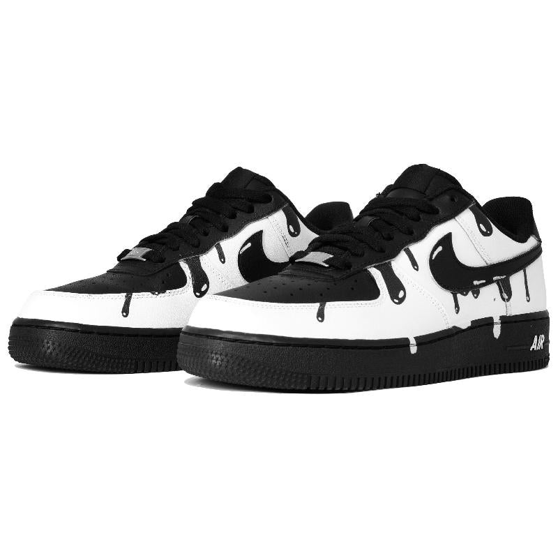 [Custom Ink-soluble]  Air Force 1 Skateboarding Shoes Unisex Low-top White