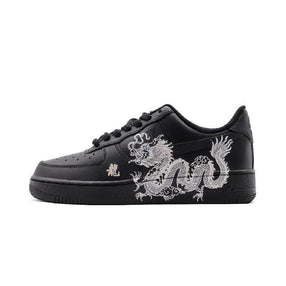 [Custom The golden dragon chases dreams]  Air Force 1 Skateboarding Shoes Unisex