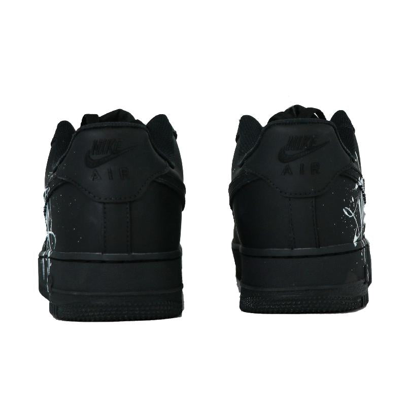 [Custom Black and White Goths]  Air Force 1 Skateboarding Shoes Unisex