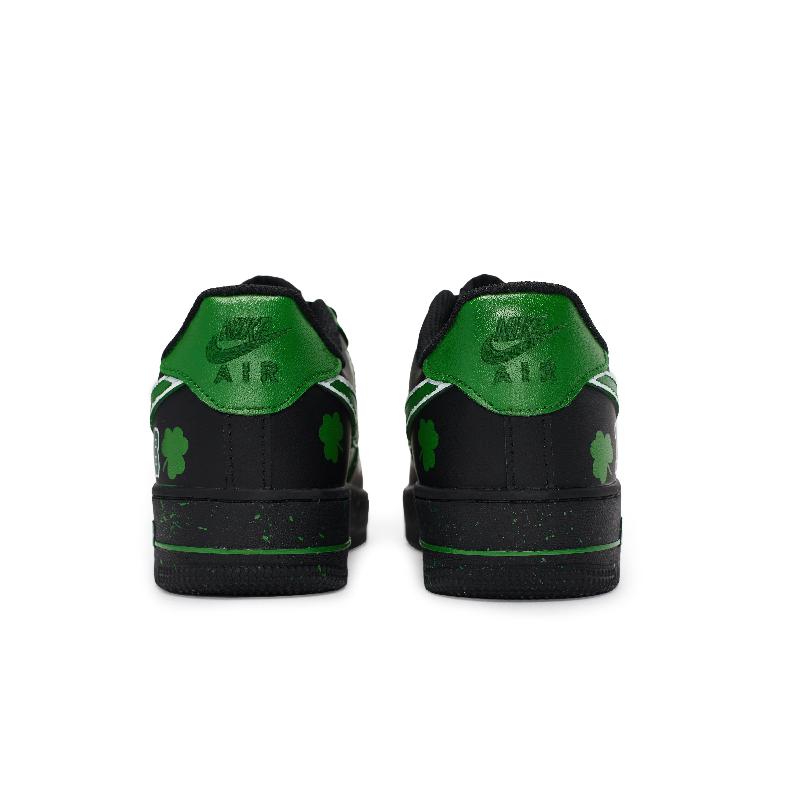 [Custom The Celtics' home court with the same style for both men and women]  Air Force 1 Skateboard Shoes Unisex Low-Top Green