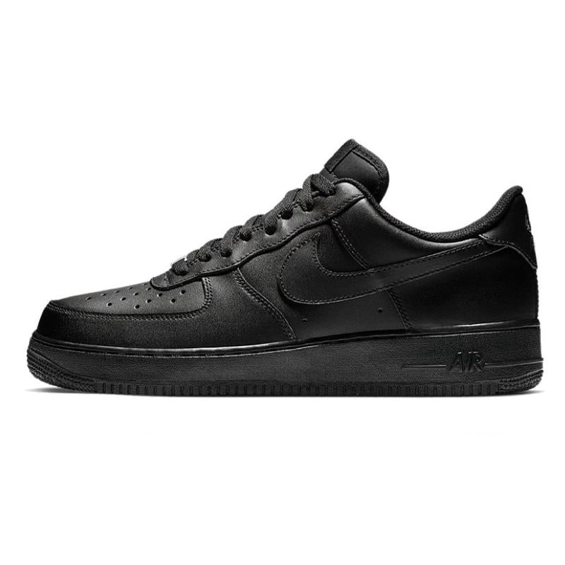 [Custom Desert Black Warrior]  Air Force 1 Skateboard Shoes Unisex Low-Top Black/Brown