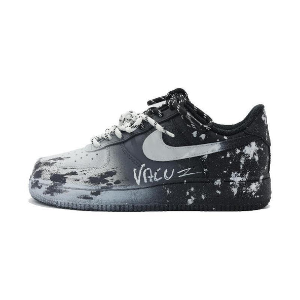 [Custom Ink Splashing Diary]  Air Force 1 Skateboard Shoes Unisex Low-Top White