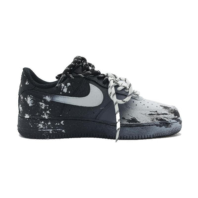 [Custom Ink Splashing Diary]  Air Force 1 Skateboard Shoes Unisex Low-Top White