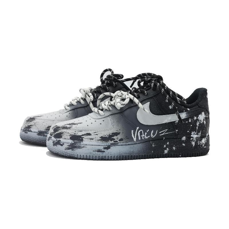 [Custom Ink Splashing Diary]  Air Force 1 Skateboard Shoes Unisex Low-Top White