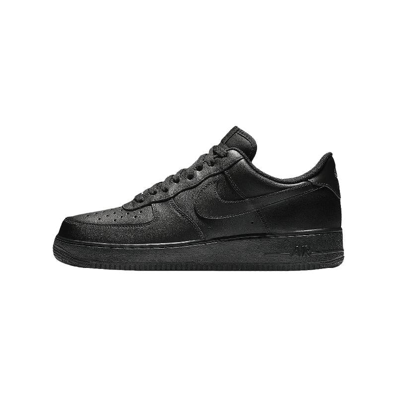 [Custom Pearl purple flower]  Air Force 1 Skateboard Shoes Unisex Low-Top Black/Purple