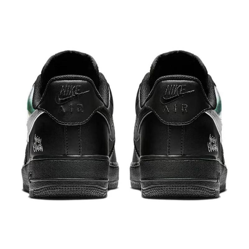 [Custom Christmas sled]  Air Force 1 Skateboard Shoes Unisex Low-Top Black/White