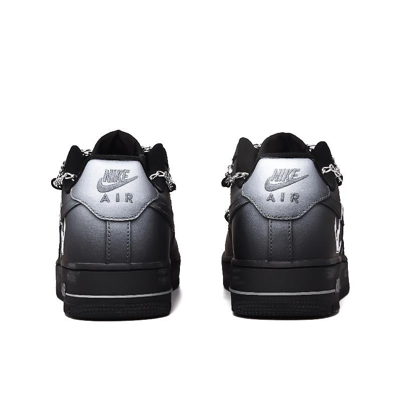 [Custom Kid the Thief]  Air Force 1 Skateboard Shoes Unisex Low-Top Black/White