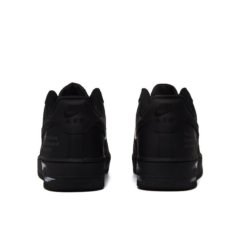 [Custom Silver moonlight]  Air Force 1 Skateboard Shoes Unisex Low-Top Black/White