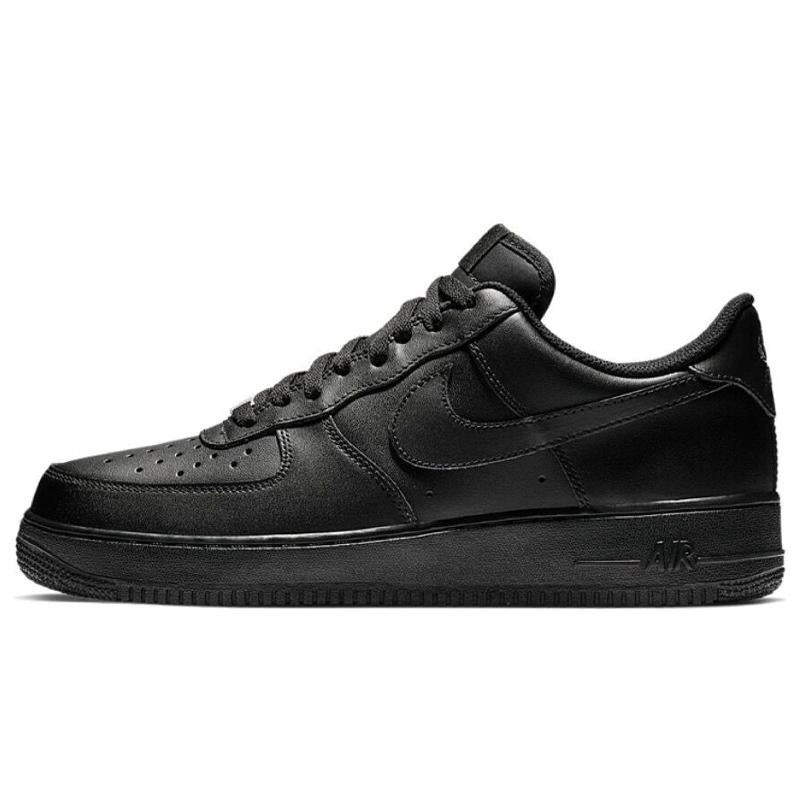 [Custom Men's dark White Flame]  Air Force 1 Skateboarding Shoes Unisex Low-top White