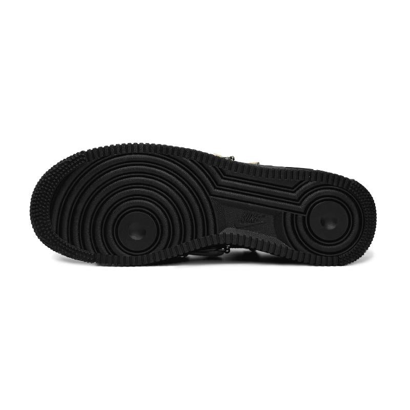[Custom Black nine-pointed star straps for both men and women]  Air Force 1 Skateboarding Shoes Unisex