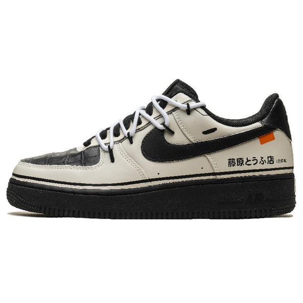 [Custom Hot steps]  Air Force 1 Skateboarding Shoes Unisex Low-top Black