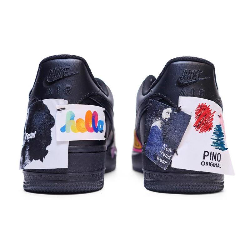 [Custom Men's graffiti art]  Air Force 1 Skateboarding Shoes Men Low-top Multicolor