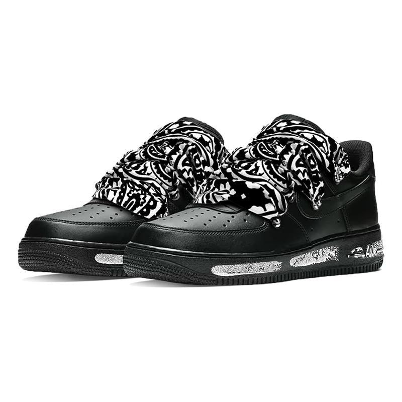 [Custom The male cashew flower is black and white]  Air Force 1 Low Skateboarding Shoes Men