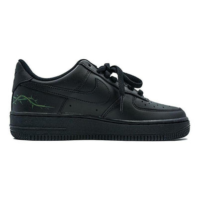 [Custom Thorny rose hand-painted Valentine's Day]  Air Force 1 Skateboarding Shoes Men