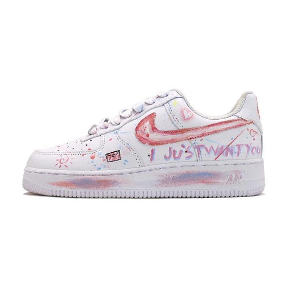 [Custom S man's confession doodle]  Air Force 1 Skateboarding Shoes Men