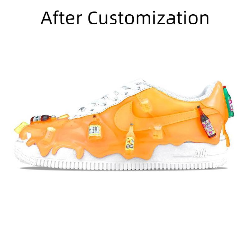 [Custom Y Men's and Women's food-themed Beer Heatwave] Nike Air Force 1 Skateboarding Shoes Unisex