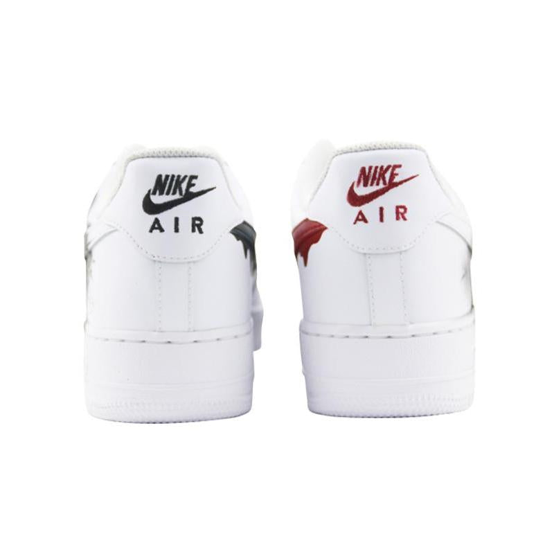 [Custom Three men's and women's hand-painted black and red venom]  Air Force 1 Skateboarding Shoes Unisex
