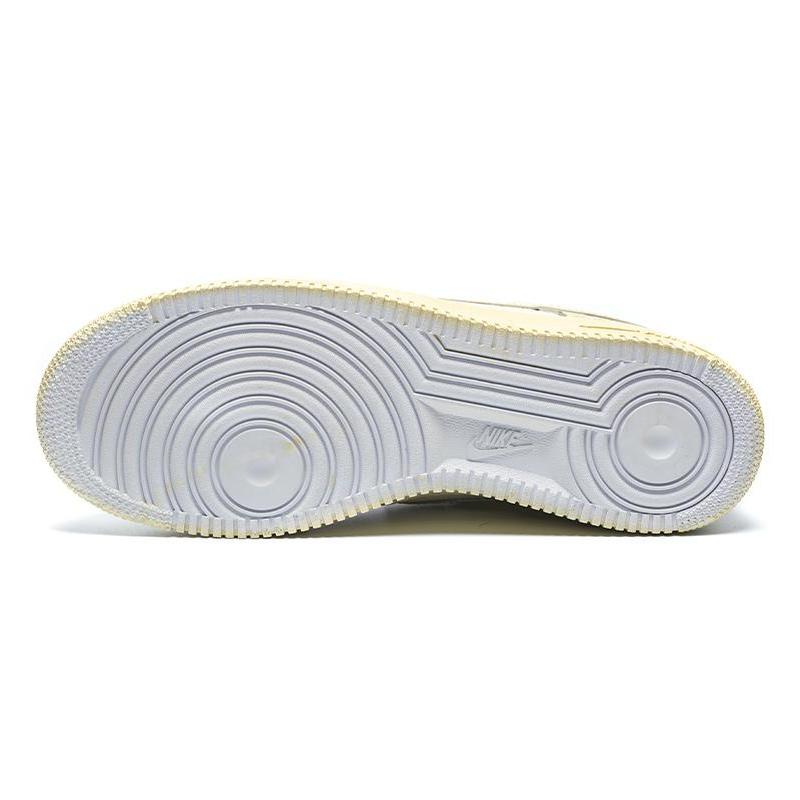 [Custom Men's aged and oxidized newspaper font]  Air Force 1 Skateboarding Shoes Men