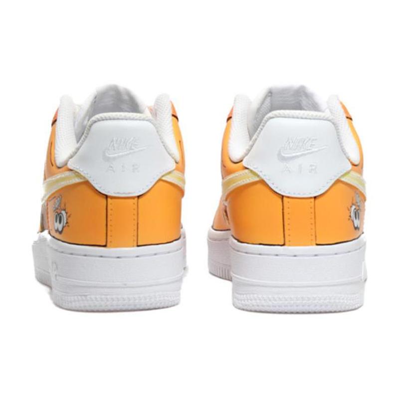 [Custom Comic 2D Orange]  Air Force 1 Skateboarding Shoes Men Low-top Orange